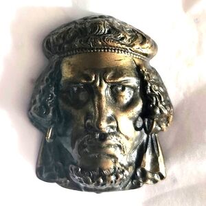 Antique Baka Joseff of Hollywood Mold Ceasar Egyptian Revival Dress Scarf Clip